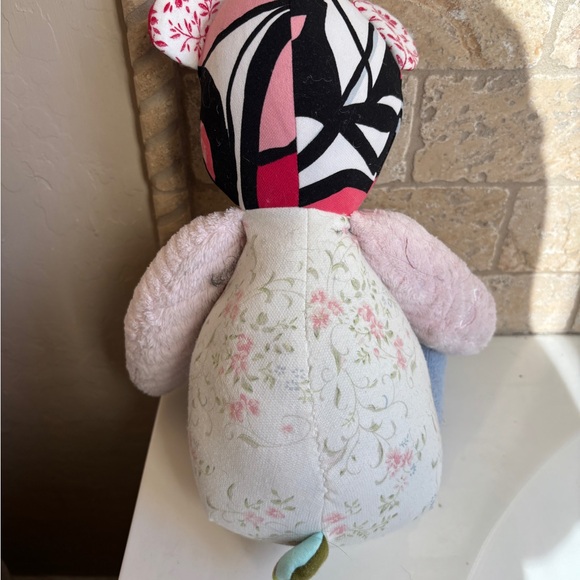 Handmade Homesewn Colorful Patchwork Teddy Bear Stuffed Animal Toy Plush - Picture 2 of 2